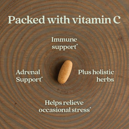 New Chapter® Vitamin C Immune Defense Supplement + Elderberry – Excellent Source of Vitamin C, One Daily Tablet for Healthy Immune Support, Made with Organic Herbs, Non-GMO, Gluten Free, 30 ct