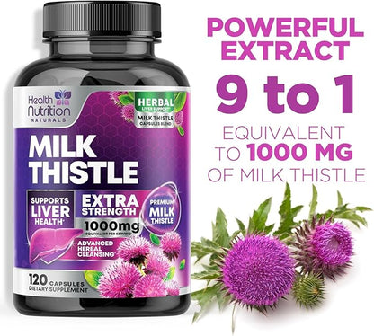 Milk Thistle 1000mg 120 Capsules