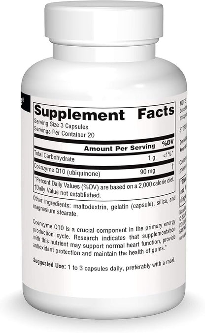 Source Natural Coenzyme Q10 Antioxidant Support 30 mg 60 Capsules