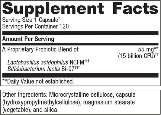 Metagenics UltraFlora Balance Probiotic - Daily Gut Health Supplement* - Offers Digestive & Immune System Support* - Vegetarian, Non-GMO & Gluten-Free - 120 Capsules