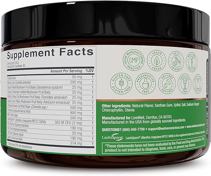 Live Conscious Beyond Greens Concentrated Superfood Powder 30 Servings (2-Pack)