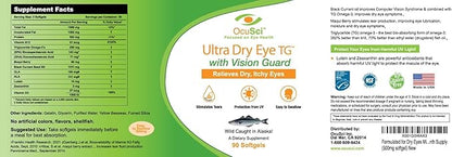 Formulated for Dry Eyes Mini-softgels of Omega-3, Black B12 and D3 (2 (2 Month (180 mini