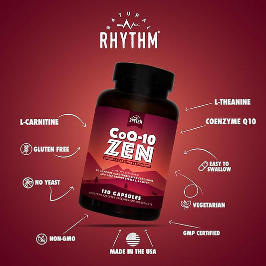 Natural Rhythm CoQ10-ZEN (Coenzyme Q10 + 30 Capsules