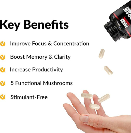 Force Factor Forebrain Focus Brain Booster, 180 Capsules,