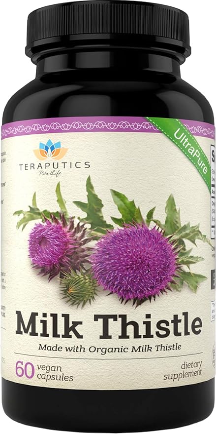 Organic Milk Thistle 2000mg 4X 4X Concentrated 60 Veggie