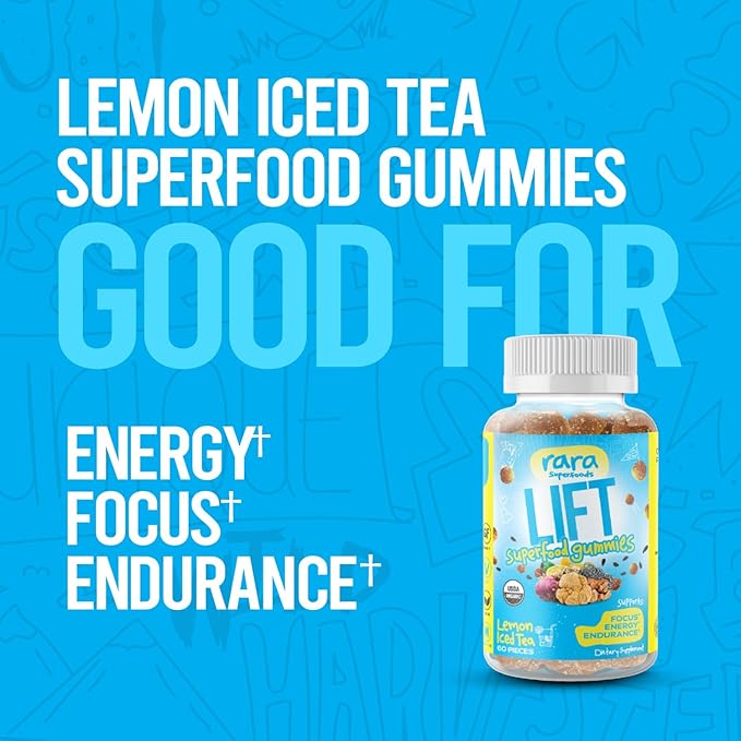 Lift Focus USDA Organic Certified Gummies (60 Gummies,