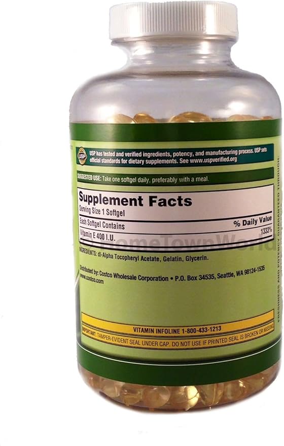Vitamin E 400 Iu 500 Softgels