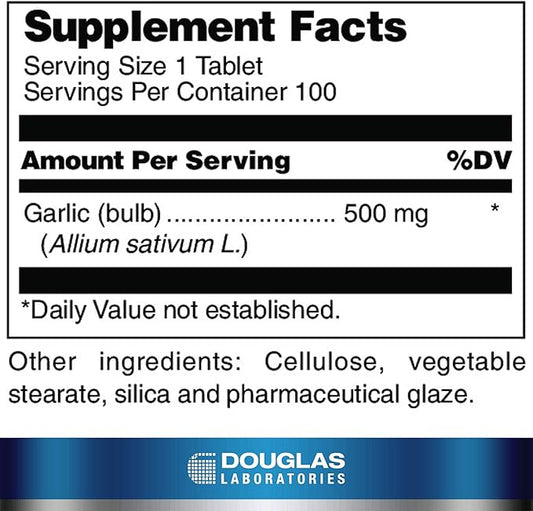 Douglas Laboratories Garlic (Odorless) 100 Tablets