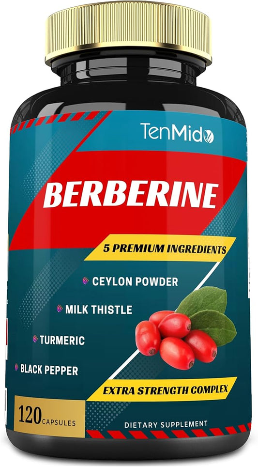 Berberine Extract Capsules 4250mg, 4 Months