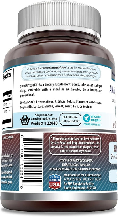 Amazing Formulas Lutein 20 mg 800 mcg (240 Count)