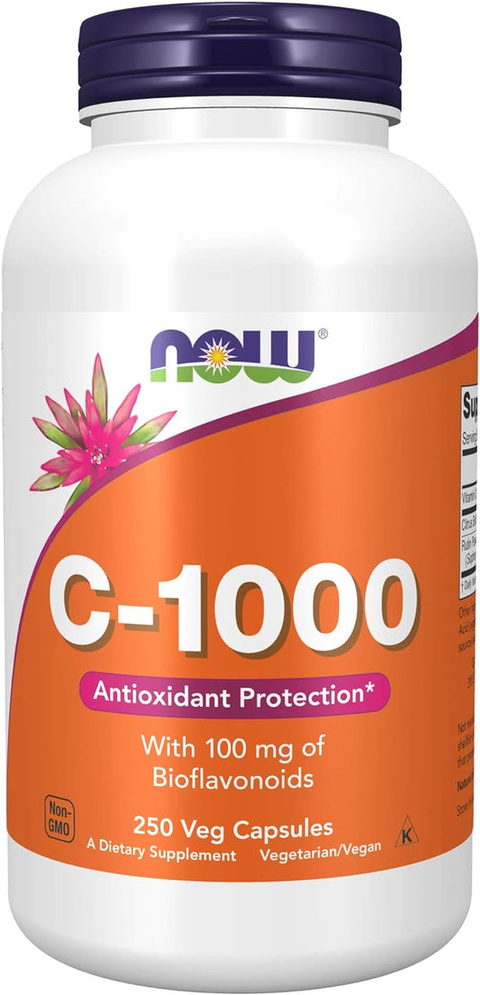 NOW Supplements, Vitamin C-1,000 with 100 250 Veg