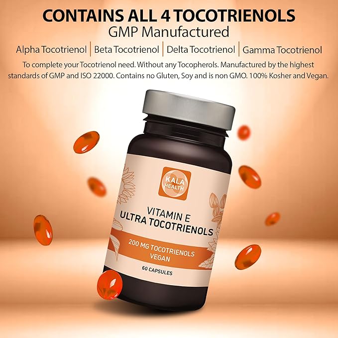 Kala Health Ultra Tocotrienol 200mg Vitamin 4 tocotrienols