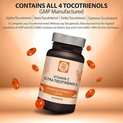Kala Health Ultra Tocotrienol 200mg Vitamin 4 tocotrienols