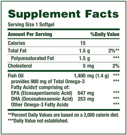Natures Bounty Fish Oil