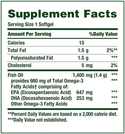 Natures Bounty Fish Oil