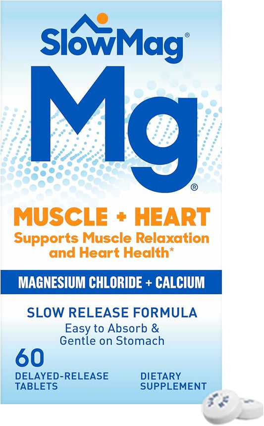 SlowMag Muscle + Heart Magnesium Chloride 60 Count