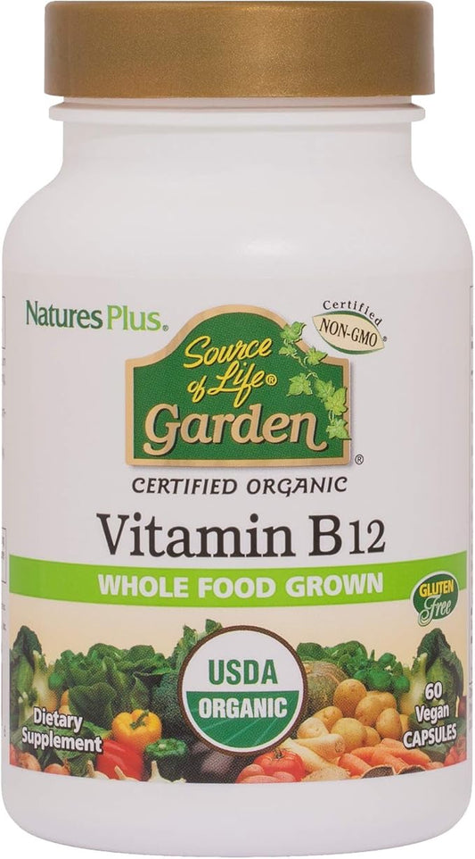 Natures Plus Source of Life Garden B12-1000 mcg 60 Vegan B12 Supplement 30 Servings