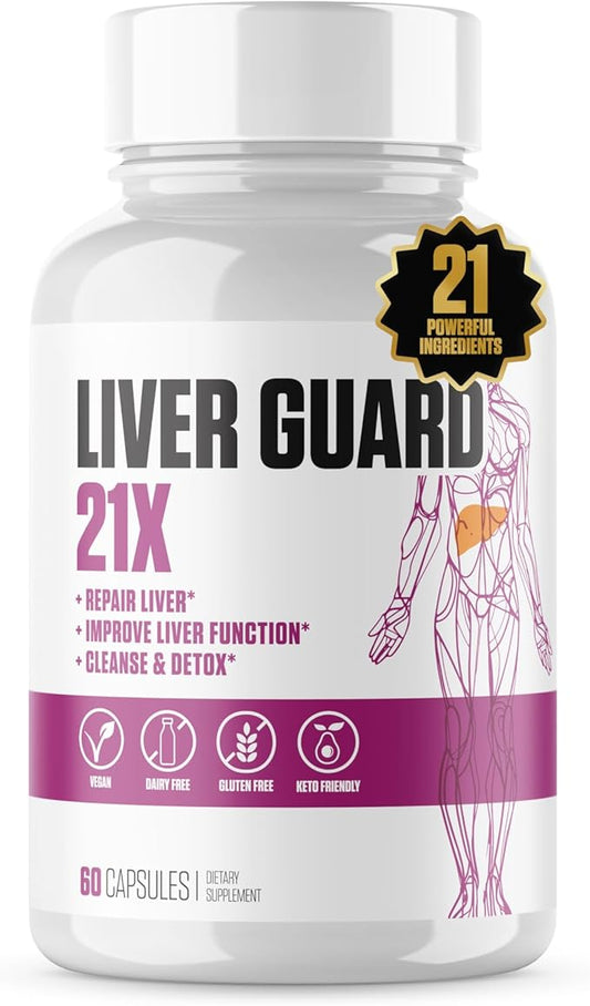 Liver Guard 21x #1 Rated 100% Natural 60 Capsules