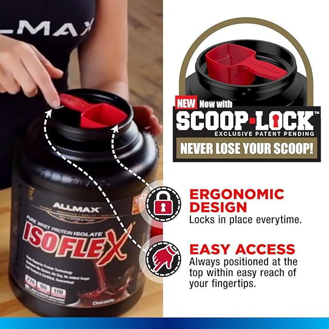ALLMAX ISOFLEX Chiller, Citrus Peach Sensation - 1 lb - 27 Grams of Protein Per Scoop - Zero Fat & Sugar - 99% Lactose Free - Approx. 14 Servings