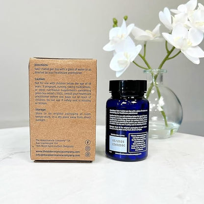 Akkermansia Company Healthy Weight - Akkermansia Probiotic, Akkermansia Muciniphila, GLP-1, Metabolic Vitamins, GLP-1 Supplement for Gut Health, Chromium, Green Tea Leaf - 30 Tablets (Pack of 1)