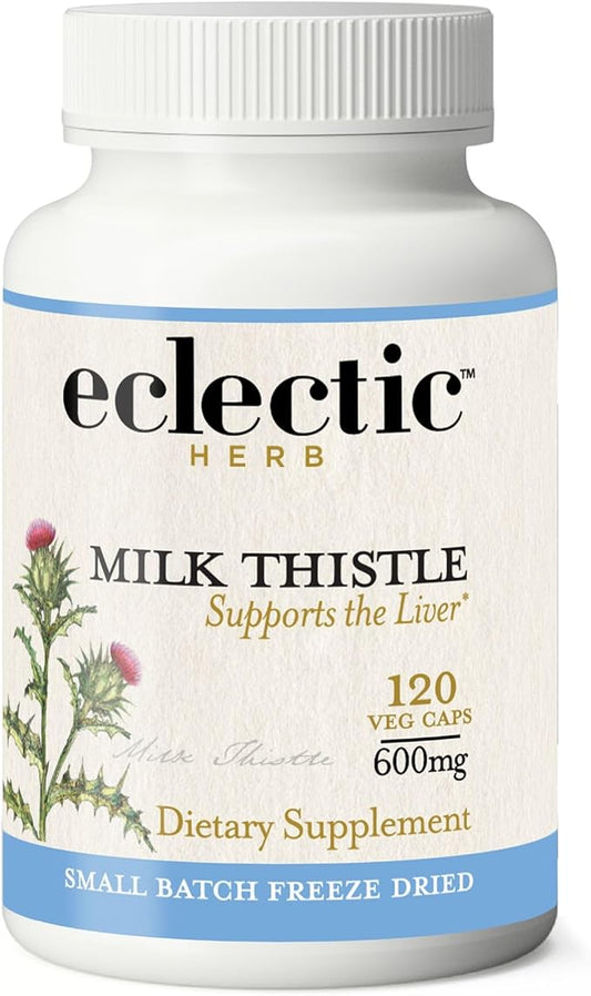ECLECTIC INSTITUTE Raw Freeze-Dried Non-GMO Milk Thistle 120 CT