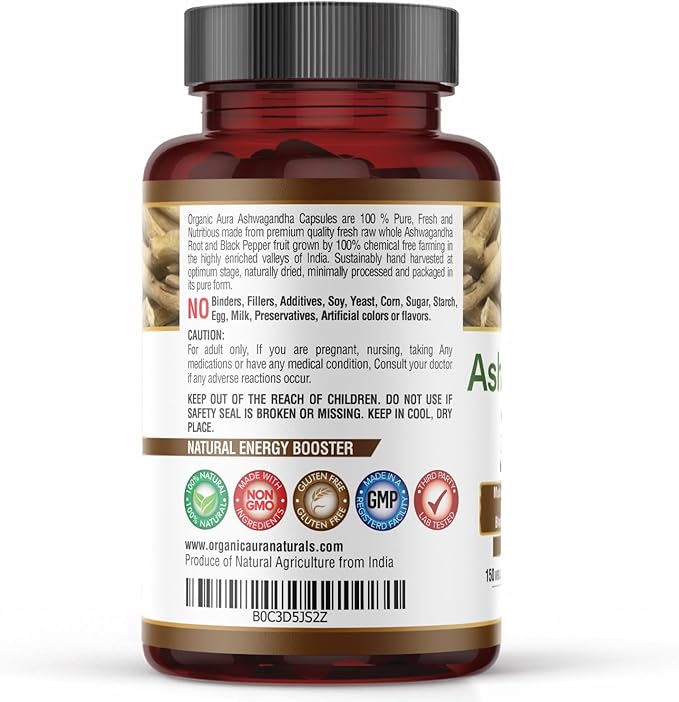 Ashwagandha with Pepper Capsules 1500mg -150