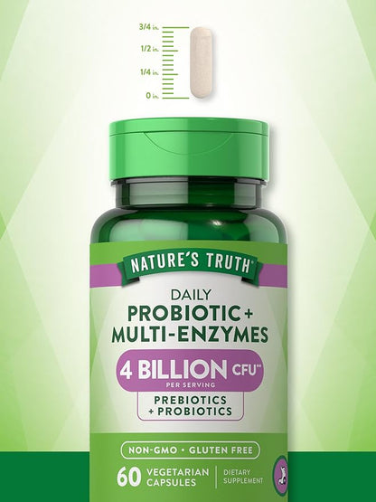 Nature's Truth Probiotics with Enzymes 60 Capsules