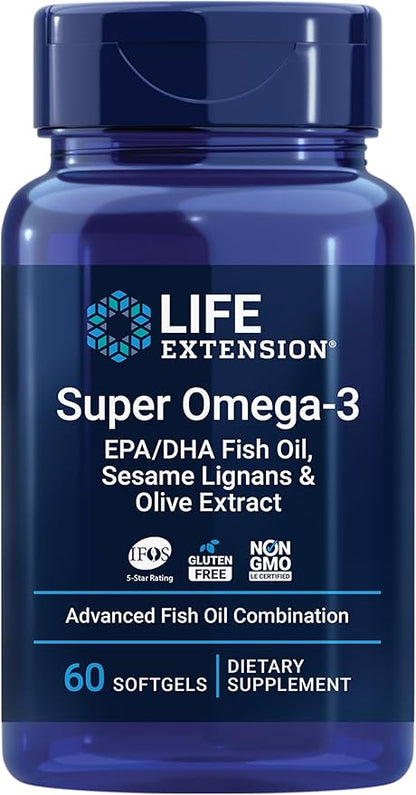 Life Extension Super Omega-3 EPA/DHA Fish 60 Softgels