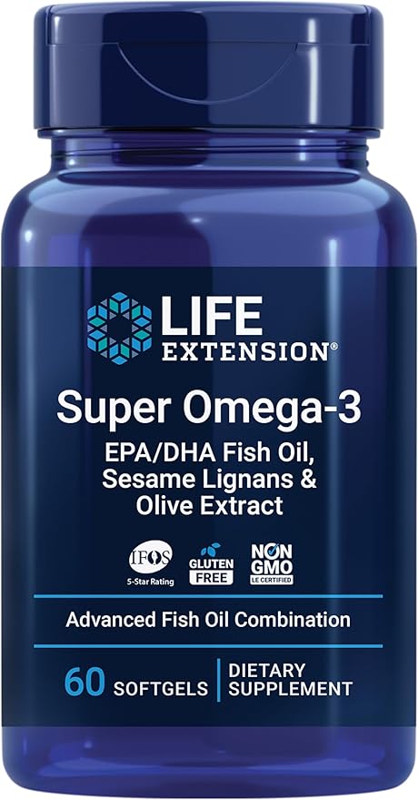 Life Extension Super Omega-3 EPA/DHA Fish 60 Softgels