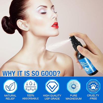 Magnesium Oil Spray,2pcs Magnesium Oil Massage,4.04 fl