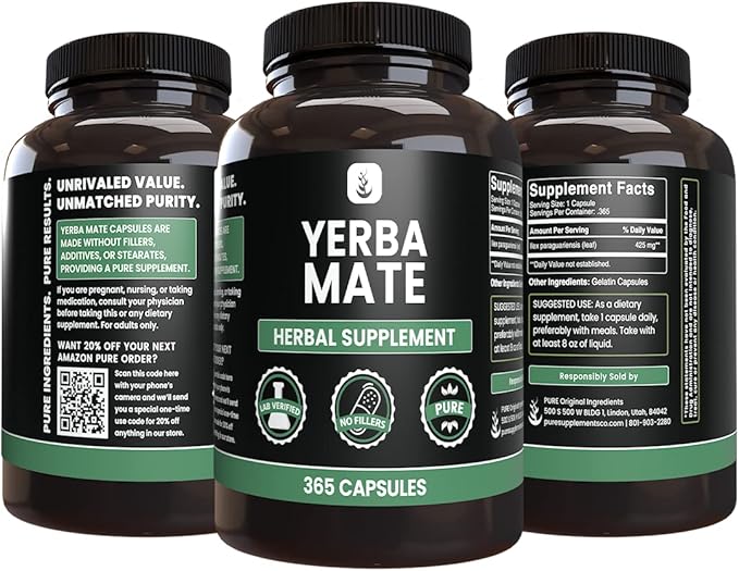 PURE ORIGINAL INGREDIENTS Yerba Mate (365