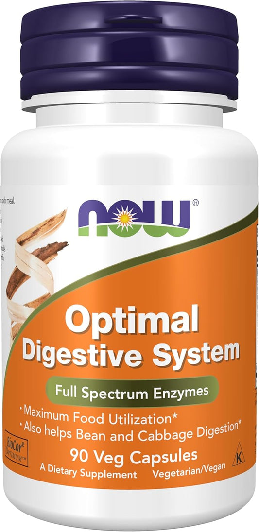NOW Supplements, Optimal Digestive System, Full 90 Veg