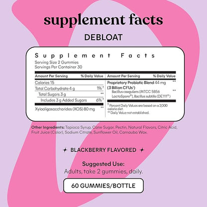 Lemme Debloat - Digestive & Gut 2 Clinically 3 Billion (60 Count)