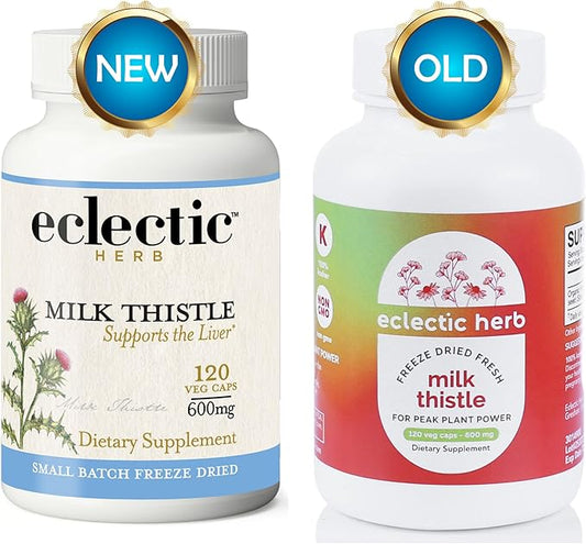 ECLECTIC INSTITUTE Raw Freeze-Dried Non-GMO Milk Thistle 120 CT