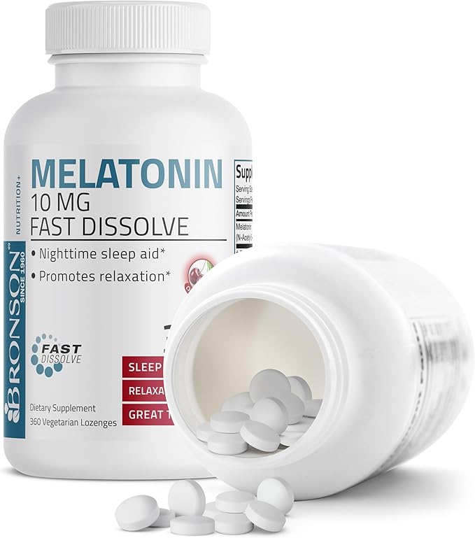 Bronson Melatonin 10mg Fast Dissolve Cherry 360 Count