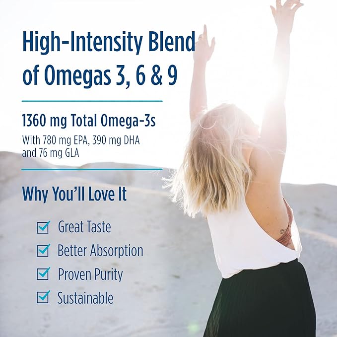 Nordic Naturals Complete Omega Xtra, Lemon 60 Soft 1360 mg Omega-3 + 76 mg 30 Servings