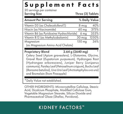 MICHAEL'S Health Naturopathic Programs Kidney Factors 60 Vegetarian 20 Servings