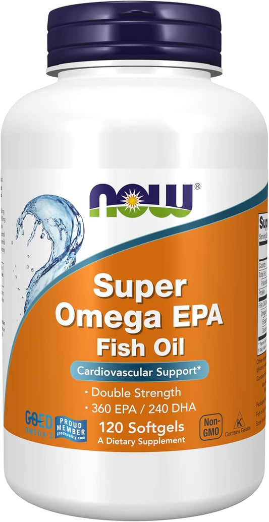 NOW Supplements, Super Omega EPA, 360 240 DHA, 120 Softgels