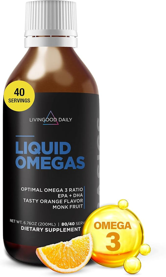 Livingood Daily Fish Oil Supplements 3 Fatty (200ml) -
