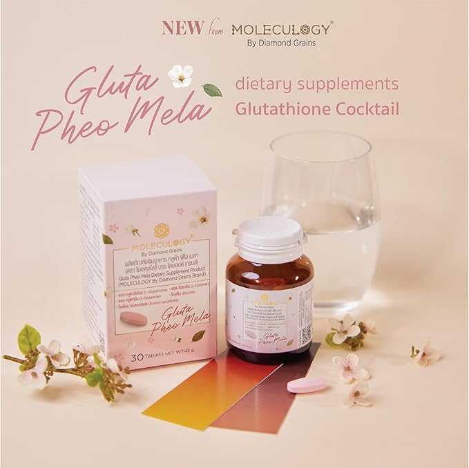 Diamond Grains Moleculogy Gluta Pheo Mela 30 Tablets 1 Bottle