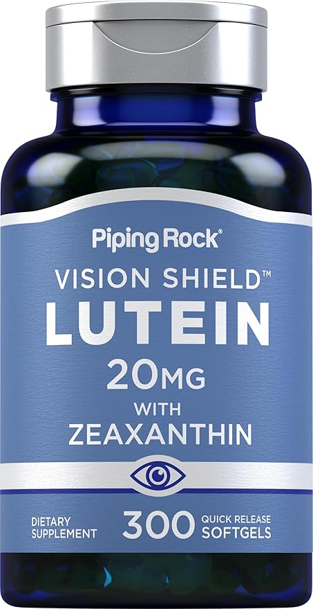 Piping Rock Lutein and Zeaxanthin Supplements 20 mg 300 Softgels