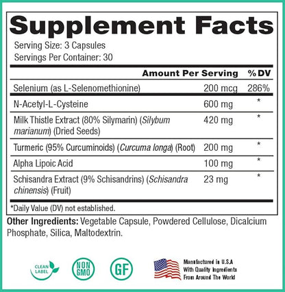 Peak Pure & Natural Peak Liver 90 Capsules