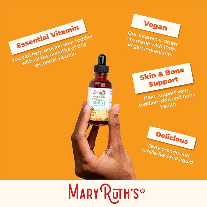 MaryRuth Organics Toddler Vitamin C Drops 1-3 Years 30 Servings
