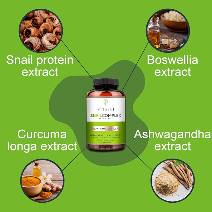 Snail Complex with Glucosamine, Chondroitin, MSM, 60 Capsules 3)