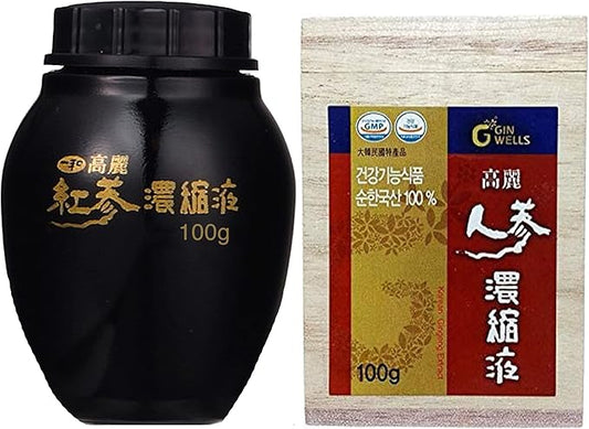 ILHWA Pure Concentrated Red Ginseng Extract (3.53oz, 100g) 100g) - 100% Pure 1500 mg.