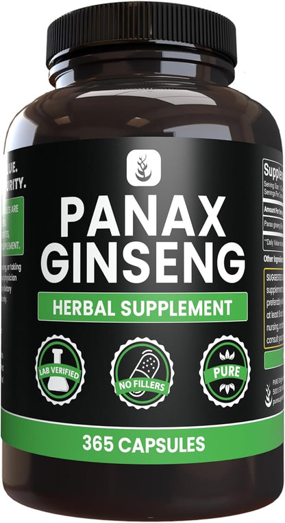 PURE ORIGINAL INGREDIENTS Panax Ginseng (365