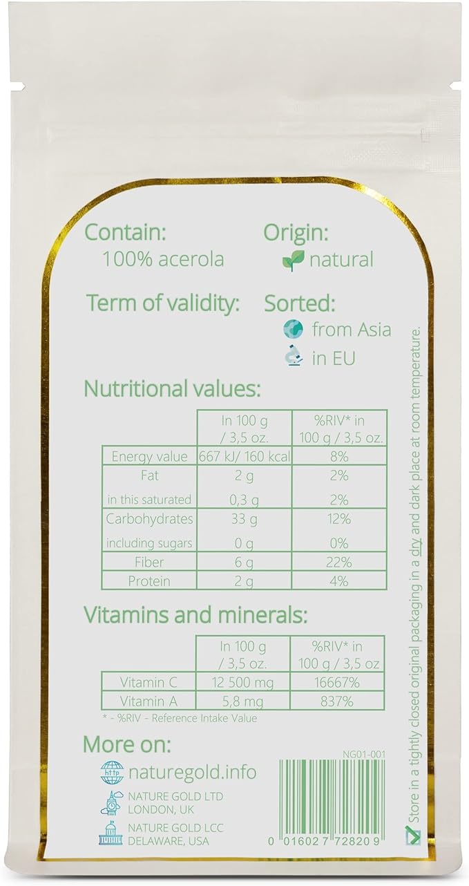 ACEROLA Powder | Vitamin C | 250g - 8.8oz | 100% Natural
