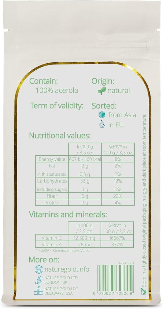 ACEROLA Powder | Vitamin C | 250g - 8.8oz | 100% Natural
