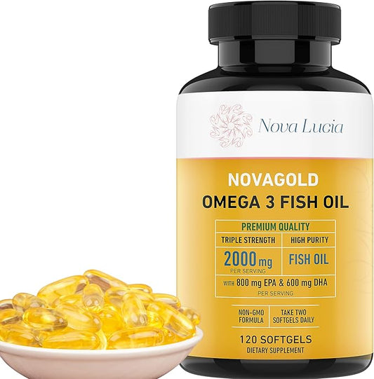 Omega 3 Burpless Fish Oil Supplement 2000mg Max 120 Small