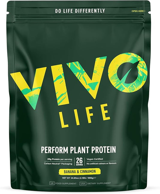 Vivo life Perform Plant Protein Powder 26 Servings 34.8 oz,